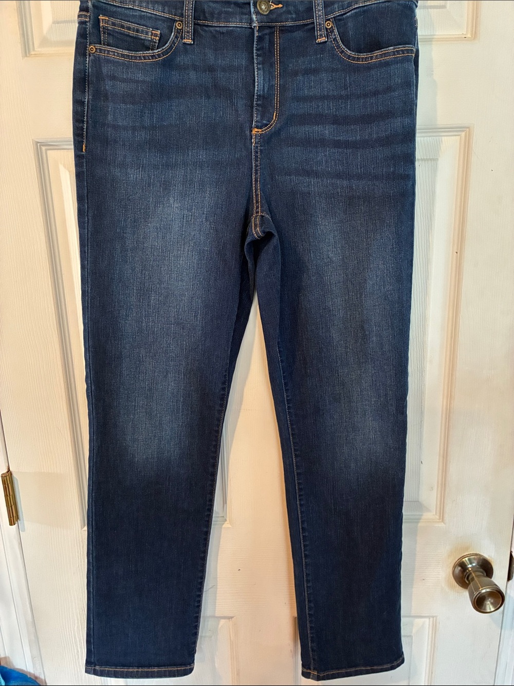 St. John’s Bay Size 10 Dark Wash Women's Jeans - Blue